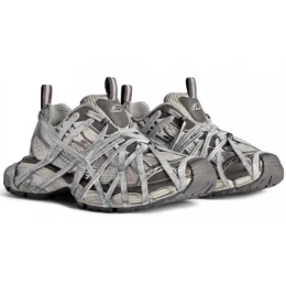 Balenciaga 3XL Extreme Lace Sneaker Worn-Out Brown Grey
