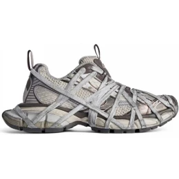 Balenciaga 3XL Extreme Lace Sneaker Worn-Out Brown Grey