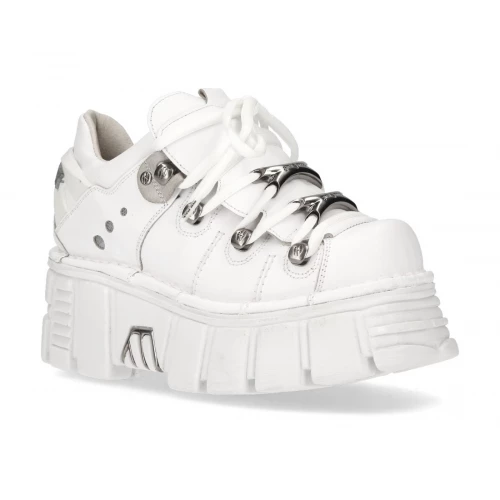 Ботильоны New Rock M-120N-S14 White Metallic Collection