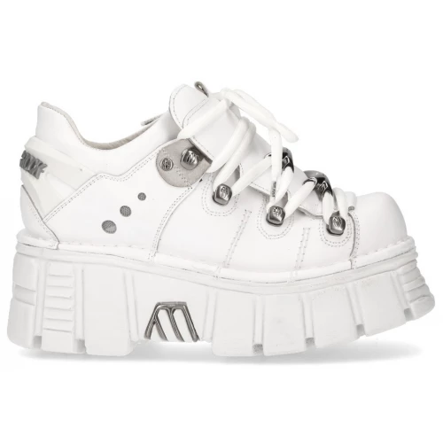 Ботильоны New Rock M-120N-S14 White Metallic Collection