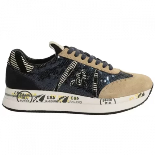Кроссовки Premiata Conny Navy Beige