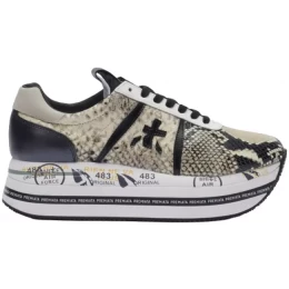 Кроссовки Premiata Beth Grey Python