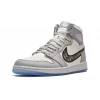 Кроссовки Nike x Dior Air Jordan 1 High Grey