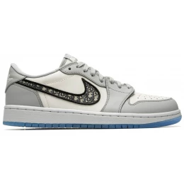 Кроссовки Nike x Dior Air Jordan 1 Retro Low Grey