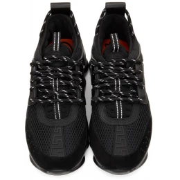 Кроссовки Versace Chain Reaction 2 Chainz All Black