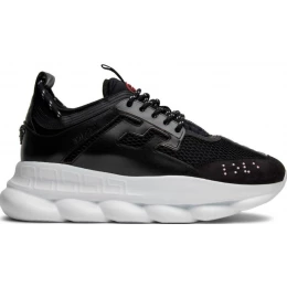 Кроссовки Versace Chain Reaction Black White