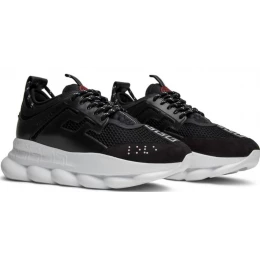 Кроссовки Versace Chain Reaction Black White