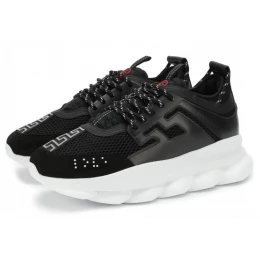 Кроссовки Versace Chain Reaction Black White