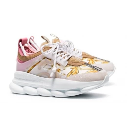 Кроссовки Versace Chain Reaction 2 Chainz White Pink