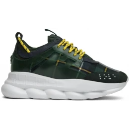 Кроссовки Versace Chain Reaction Green Wool