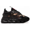 Кроссовки Versace Chain Reaction Black Canvas