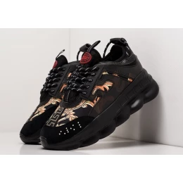 Кроссовки Versace Chain Reaction Black Canvas