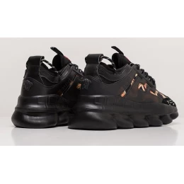 Кроссовки Versace Chain Reaction Black Canvas