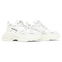 Кроссовки Balenciaga Triple S Trainer Allover Logo White