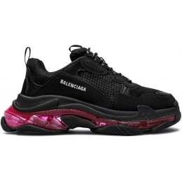Кроссовки Balenciaga Triple S Clear Sole Black Pink Neon
