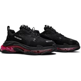 Кроссовки Balenciaga Triple S Clear Sole Black Pink Neon