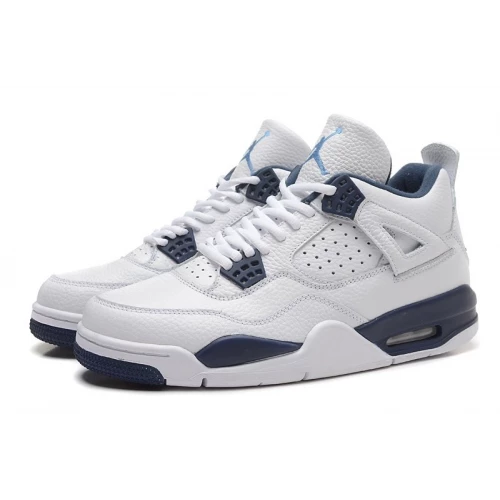 Кроссовки Nike Air Jordan 4 Retro White Dark Blue