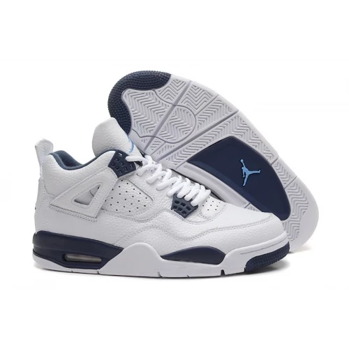 Кроссовки Nike Air Jordan 4 Retro White Dark Blue