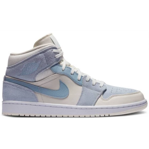 Кроссовки Nike Air Jordan 1 Mid Sail Light Blue