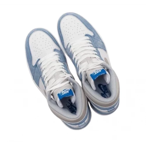 Кроссовки Nike Air Jordan 1 Mid Sail Light Blue
