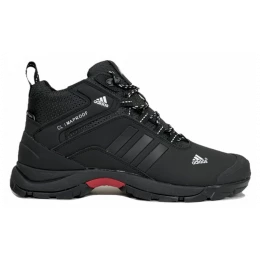 Ботинки Adidas Terrex Climaproof High Black White зимние на меху