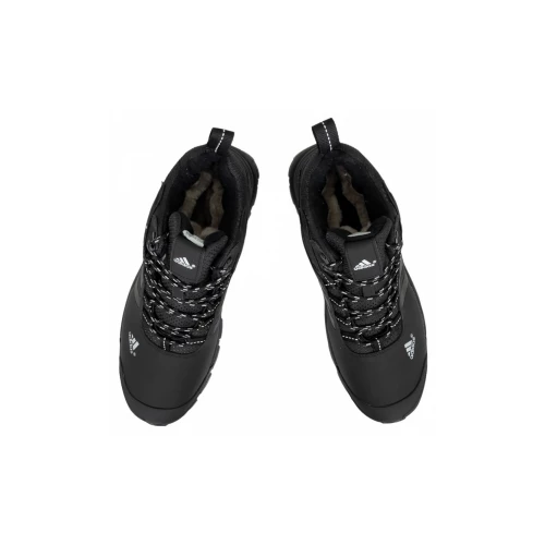 Ботинки Adidas Terrex Climaproof High Black White зимние на меху