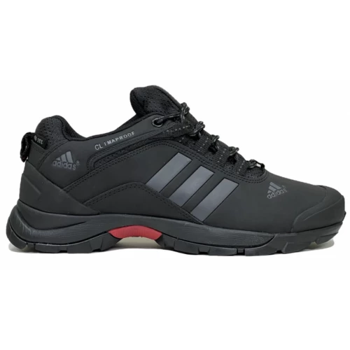 Кроссовки Adidas Terrex Climaproof Black Grey Short зимние на меху
