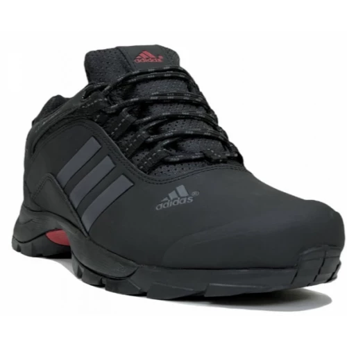Кроссовки Adidas Terrex Climaproof Black Grey Short зимние на меху