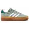 Adidas Gazelle Bold Silver Green Gum