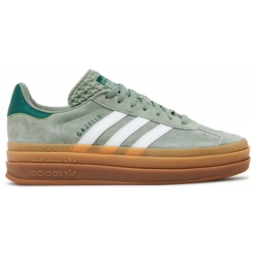 Adidas Gazelle Bold Silver Green Gum