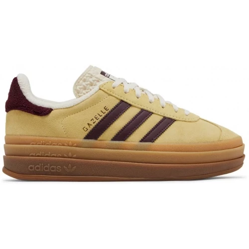 Adidas Gazelle Bold Almost Yellow Maroon