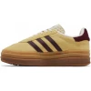 Adidas Gazelle Bold Almost Yellow Maroon