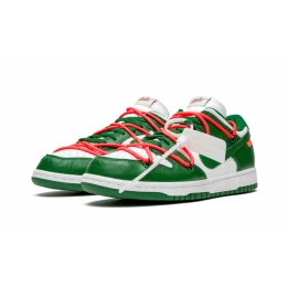 Кроссовки Nike Dunk Low Off-White Pine Green