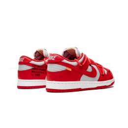 Кроссовки Nike SB Dunk Low Off-White University Red