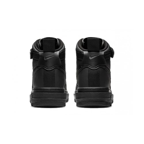 Кроссовки Nike Air Force 1 Mid Gore Tex All Black зимние на меху