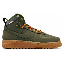 Кроссовки Nike Air Force 1 Lunar Duckboot Khaki зимние на меху
