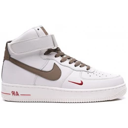 Кроссовки Nike Air Force 1 07 LV8 Mid White Grey с мехом