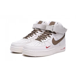 Кроссовки Nike Air Force 1 07 LV8 Mid White Grey с мехом
